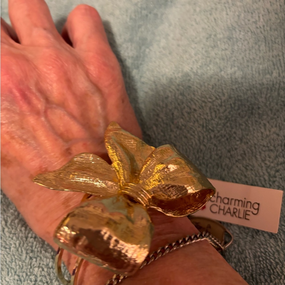 Charming Charlie bow bracelet!